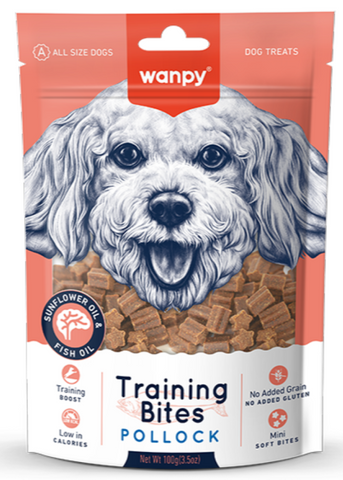 Wanpy Dog Treat Training Bites Pollock 100g