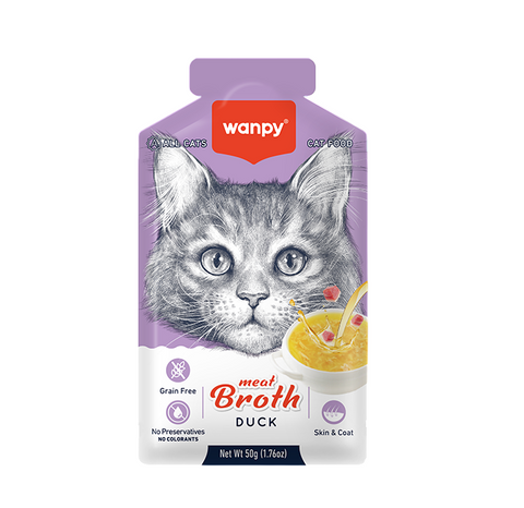 Wanpy Cat Wet Meat Broth - Duck 50g