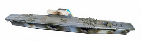 * Aqua One Ornament - Aircraft Carrier 34x4.8x5.1cm