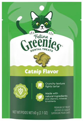 Greenies Feline Oven Roasted Catnip Treats 60g