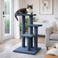 Tigga Cat Scratch Carpet Tree Napier Slate 48 x 48 x 98.5cm