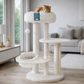 Tigga Cat Scratch Plush/Sisal Tree Adelaide Cream 76 x 56 x 130cm