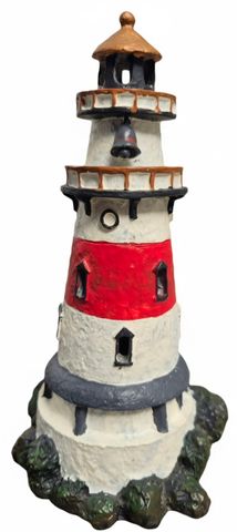 Exotic Aquarium Ornament - Lighthouse Resin 8x16cm