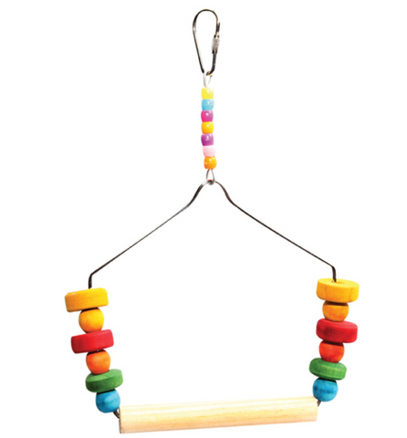 Avi One Parrot Toy - Coloured Block & Swing