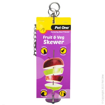 Pet One Chicken Treat Skewer For Fruit & Veggie 50cm