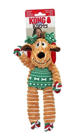 Kong Holiday Floppy Knots Reindeer S/M
