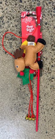 AFP Christmas Cat Wand - Flying Reindeer