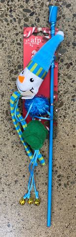 AFP Christmas Cat Wand - Snowman