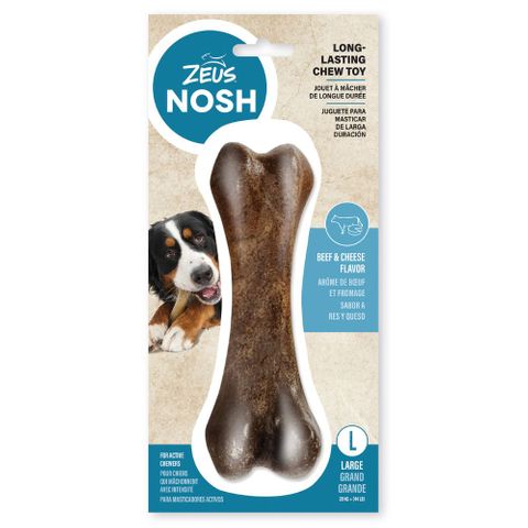 Zeus Nosh Strong Chew Bone Beef & Cheese Large 18.5cm