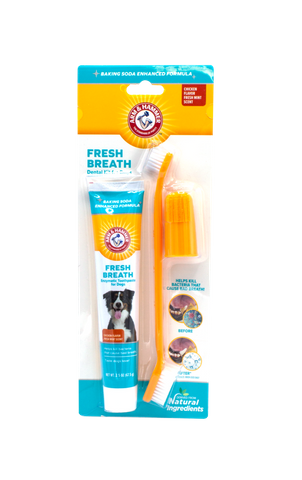 Arm & Hammer Fresh Breath Dental Kit for Dogs - Chicken 74ml