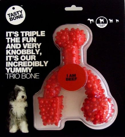 Tasty Bone Nylon Trio - Beef Sml