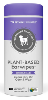 Petkin Plant-Based Ear Wipes Lavender 80pk