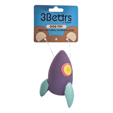 3Bears Latex Rocket 7cm - Purple