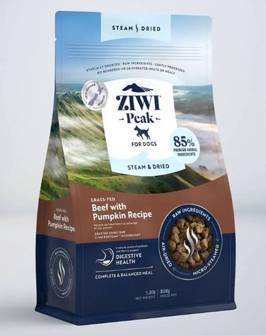 Ziwi Peak Steam & Dried Dog Food - Beef 800g