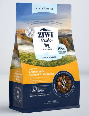 Ziwi Peak Steam & Dried Dog Food - Chicken 800g