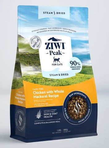 Ziwi Peak Steam & Dried Cat Food - Chicken 800g