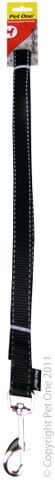 Pet One Reflective Lead Black