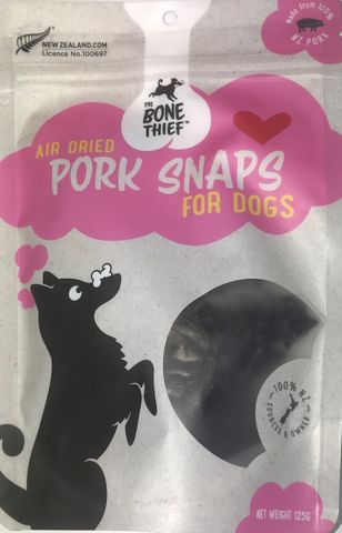 The Bone Thief Pork Snaps Treats 125g