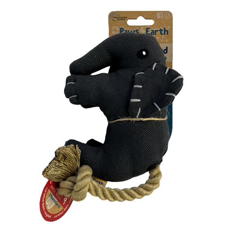 Paws 4 Earth Dog Toy Elephant Rope Tail