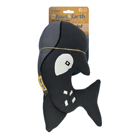 Paws 4 Earth Dog Toy Stuffed Killer Whale