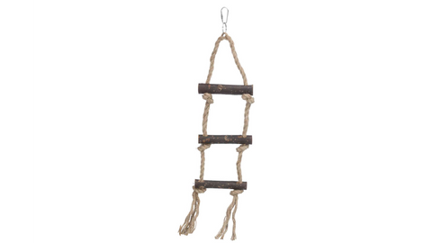 Trixie Natural Rope Ladder 3 Rung 40cm
