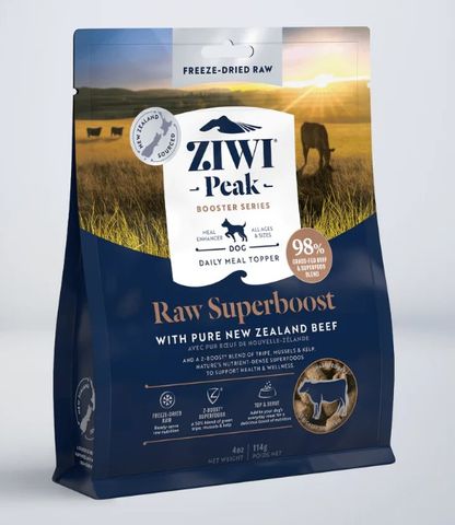 Ziwi Peak Booster Freeze Dried Dog Food - Beef 114g