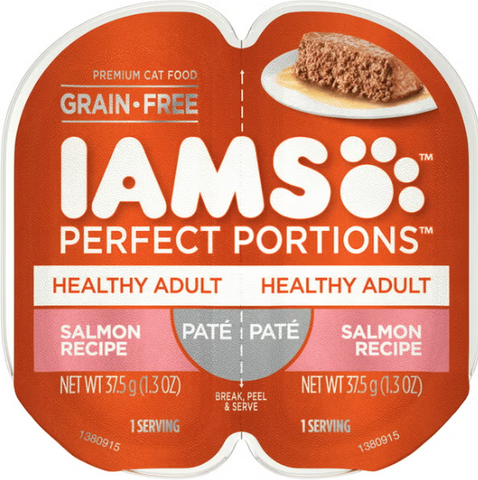 IAMS Cat Perfect Portion Healthy Adult Salmon Pate 75g
