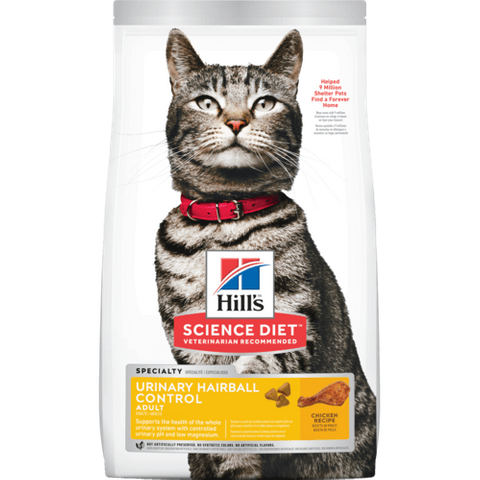 Science Diet Cat Adult Urinary/Hairball Control 1.58kg