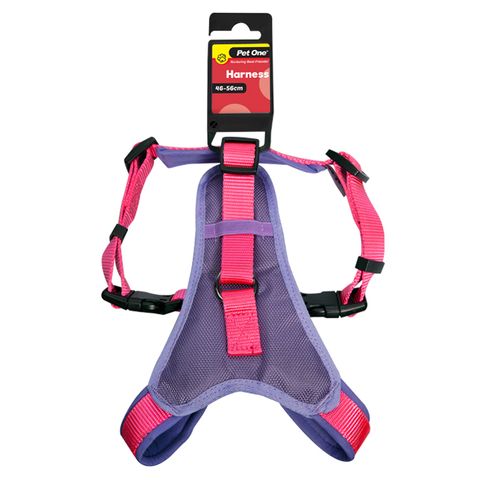 Pet One Comfy Harness Purple and Pink