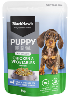 Black Hawk WET Dog Puppy Chicken & Vegetables 85g