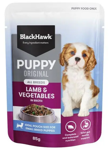 Black Hawk WET Dog Puppy Lamb & Vegetables 85g