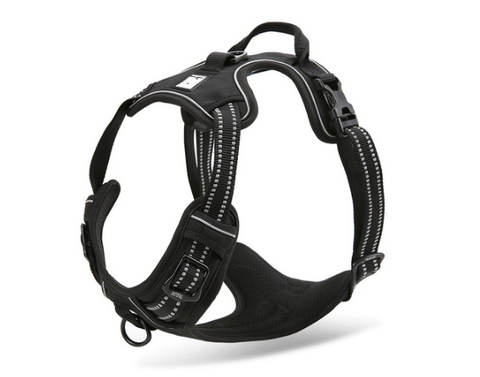 True Love No-Pull Deluxe Mesh Harness - Black XS