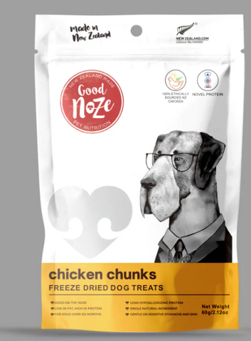 Good Noze Dog Freeze Dried Chicken Chunk Treats 60g