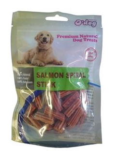 O'Dog Salmon Spiral Sticks 100g