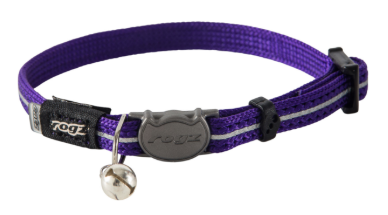 Rogz Alleycat Cat Collar Purple 11mm