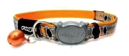 Rogz Nightcat Collar Orange Bird
