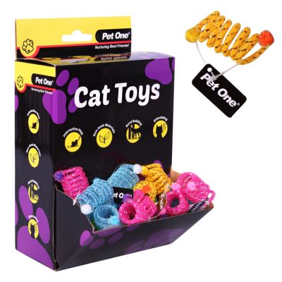 Pet One Cat Toy - Spring 5cm Mixed Colours