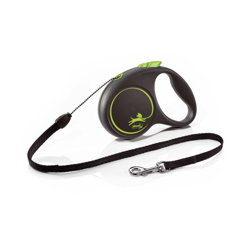 Flexi Black Design 5m Cord S - Green