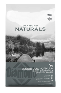 Diamond Naturals Senior Dog Chicken with Egg & Oat Flakes 15kg