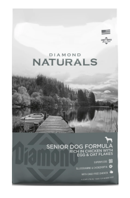 Diamond Naturals Senior Dog Chicken with Egg & Oat Flakes 15kg