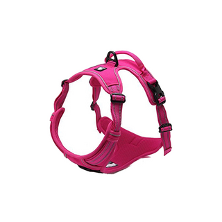 True Love No-Pull Deluxe Mesh Harness - Fuchsia M