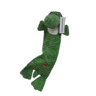 Patchwork Pet Dog Toy - Corduroy Flat Green Alligator 51cm