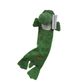 Patchwork Pet Dog Toy - Corduroy Flat Green Alligator 51cm