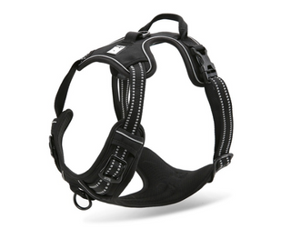 True Love No-Pull Deluxe Mesh Harness - Black S