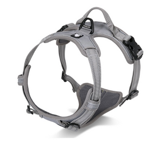 True Love No-Pull Deluxe Mesh Harness - Grey L