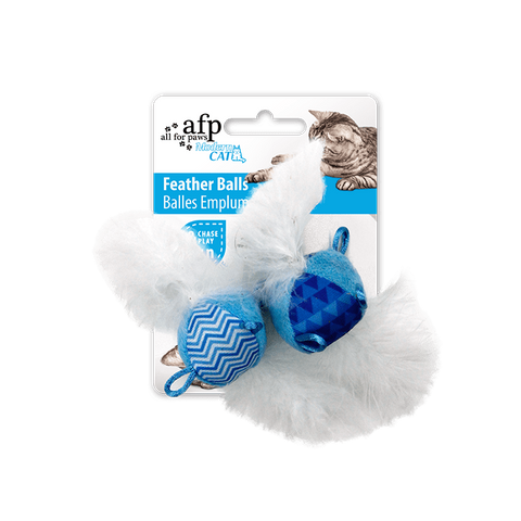 AFP Modern Cat - Feather Balls with Sound - Assorted Colours