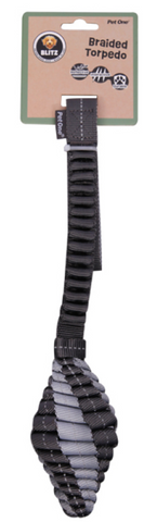 Pet One Dog Toy - Blitz Rope Braided Torpedo Grey