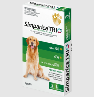 Simparica Trio Chewable Tab 20.1 - 40kg - 1pk