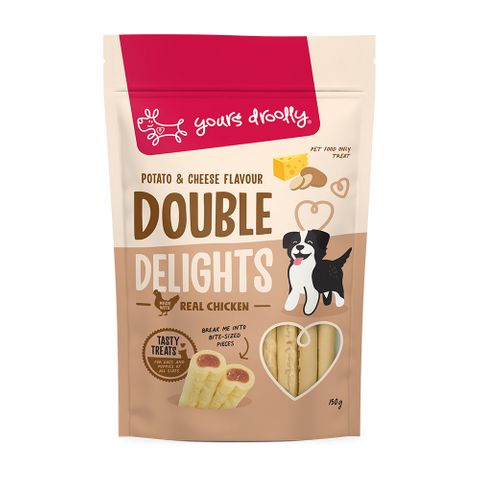 Yours Droolly Double Delights Potato & Cheese 150g