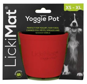 LickiMat Yoggie Pot - Red